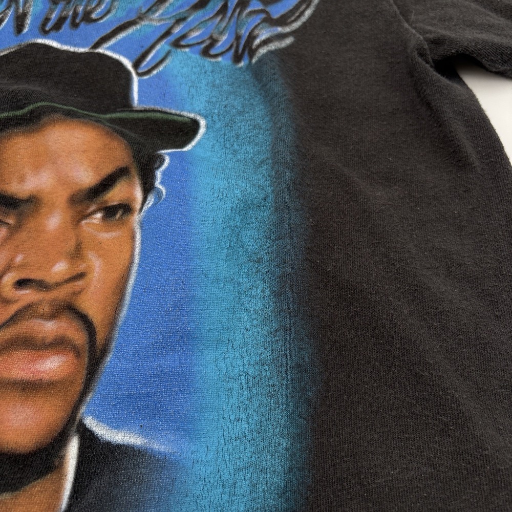 Boyz In The Hood Graphic Print‎ Tshirt Mens Size Medium Freeze Ice Cube Black - Picture 10 of 13